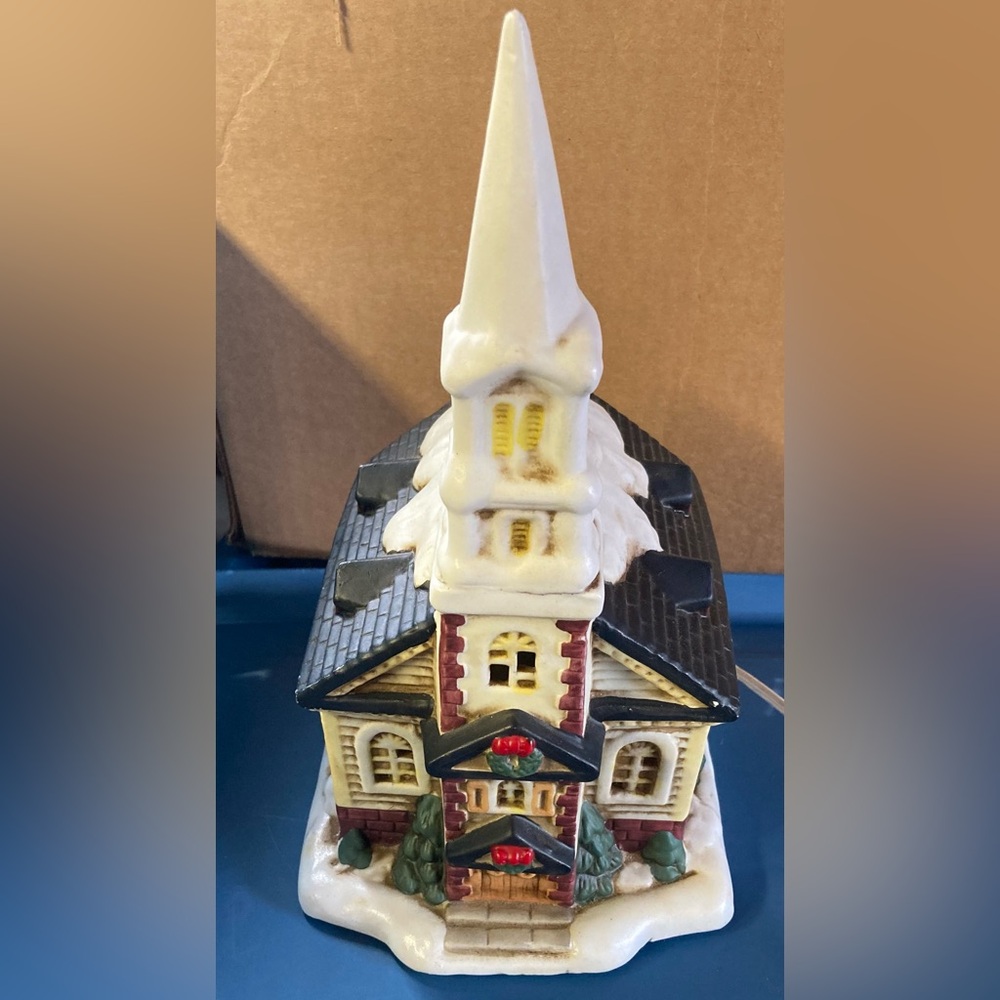 Charming Holiday Christmas Village Church